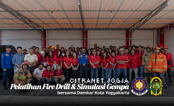 CITRANET JOGJA GELAR PELATIHAN FIRE DRILL BERSAMA DAMKAR KOTA YOGYAKARTA